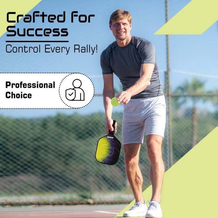 GICO Spielwaren - Wholesale Sporting Accessories - Synco Pickleball Set With Fiberglass Paddles & 2 Balls6