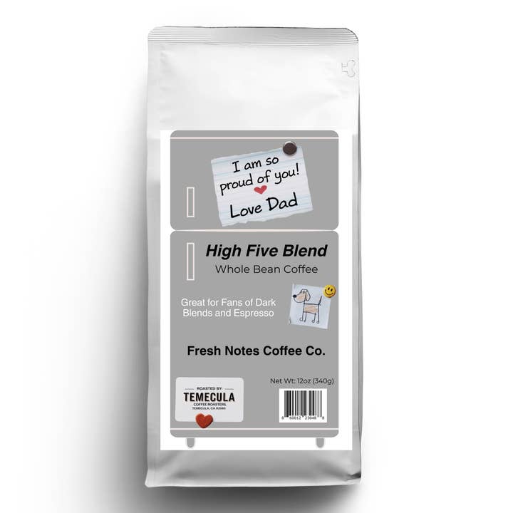 Fresh Notes Coffee Co. - Proud Dad Premium Whole Bean Coffee for wholesale by Fresh Notes Coffee