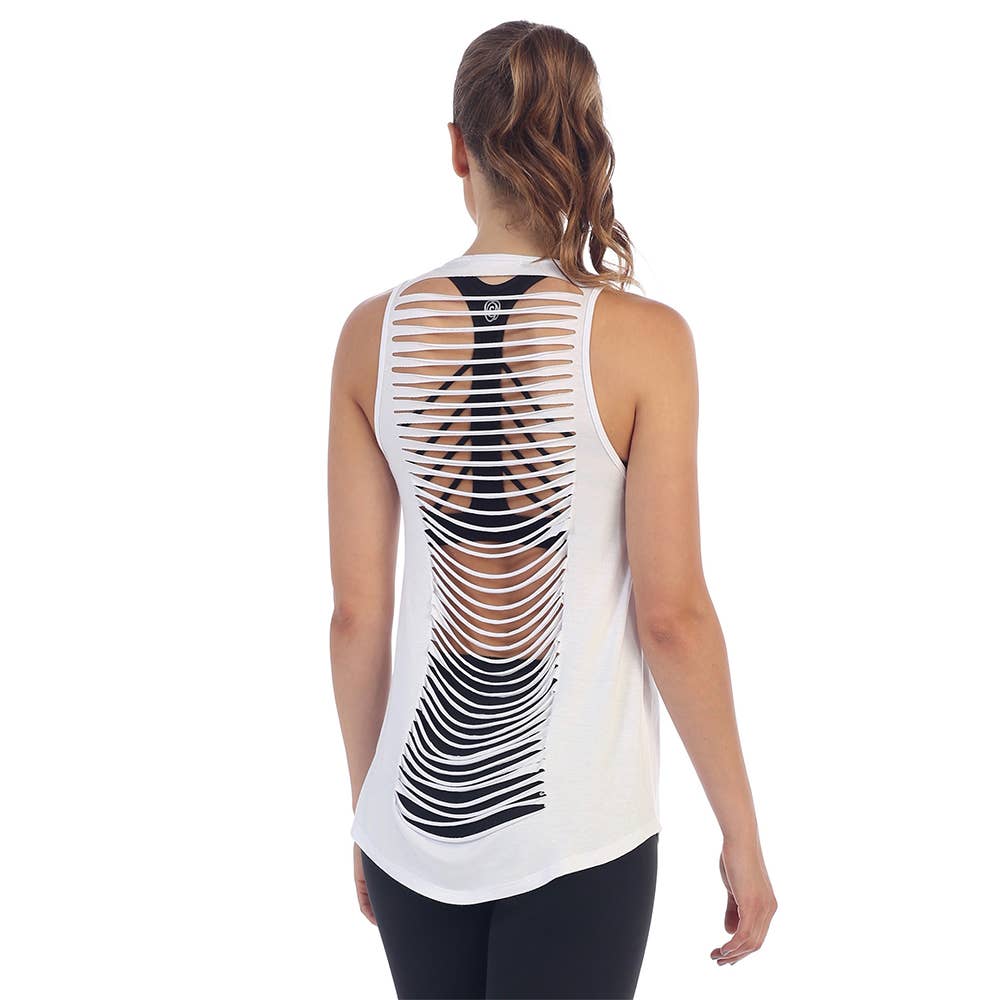 American Fitness Couture - Wholesale Tank Top - Women's - Laser Cut Get Shredded Tank10