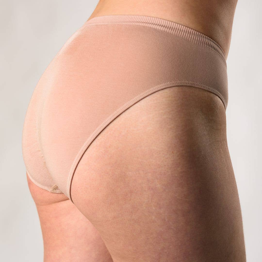 2 Piece/Pk Classic Cut Bamboo Underwear - Beige for wholesale on Faire1