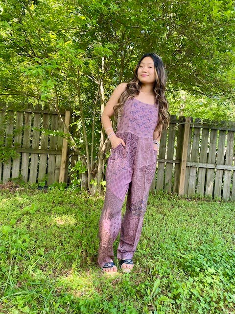 Blue Sky - Wholesale Overalls - Women's - 2227 Old School Overalls in Patchwork Rayon3