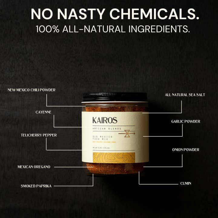 Kairos Artisan Blends - Wholesale Dried Spice Mix - Old Mexico Taco Mix1