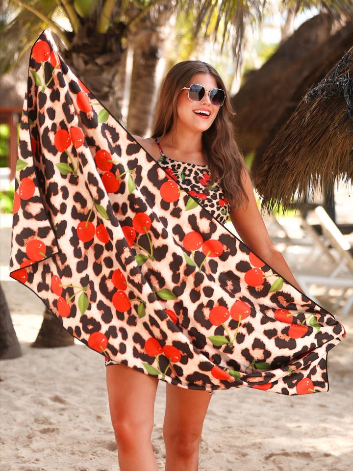 Cherries Gone Wild Towel for wholesale by Jess Lea