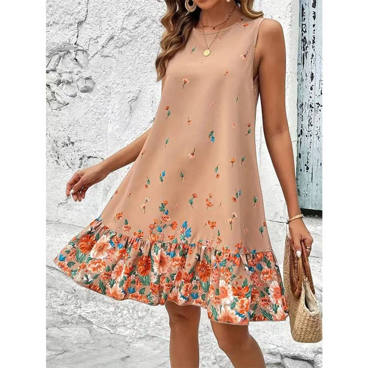 Multi Summer Elegant Vibe Slimming Floral Dress ZK2958 for wholesale on Faire