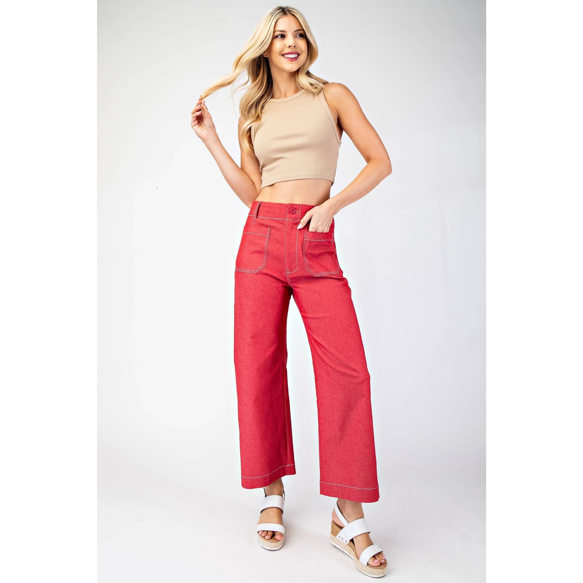STYLE USA - Vendita all'ingrosso Pantalone - Donna - Nuovi pantaloni corti a gamba larga9