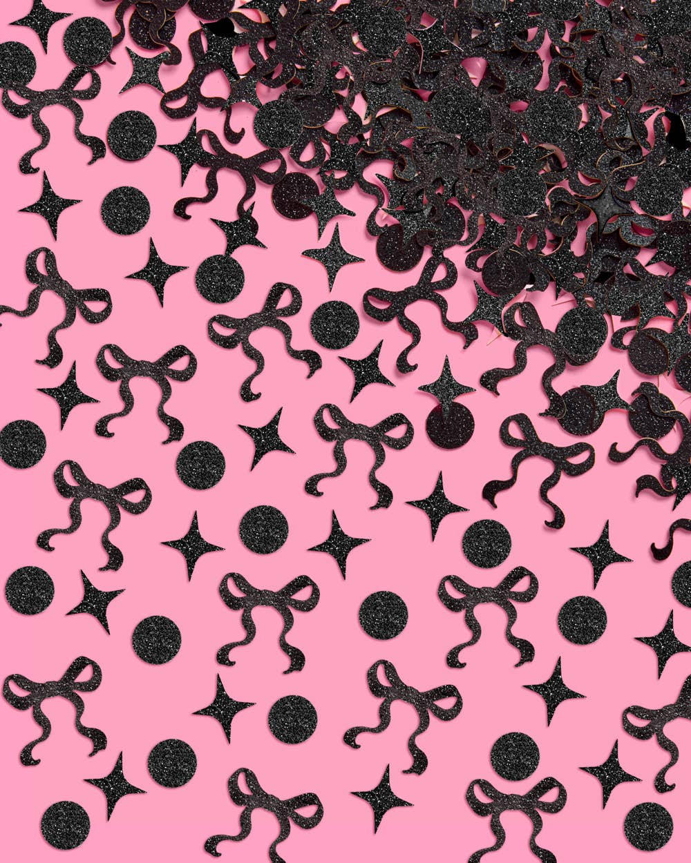 xo, Fetti - Wholesale Confetti - Black Bow Confetti| 200 pc, Birthday, Bach, Party1