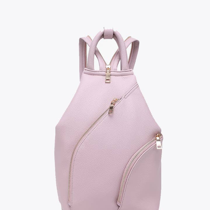 Jen & Co. - Wholesale Backpack - Women's - BP2687 Maura Diagonal Zipper Backpack