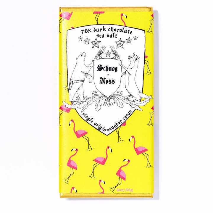 Dark Chocolate + Sea Salt (1oz) for wholesale by SCHNOG + NOSS CHOCOLATE