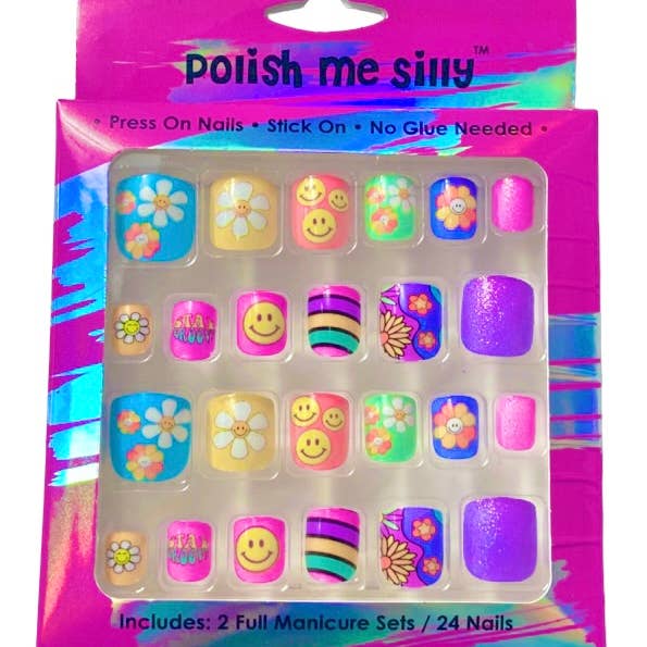 NEW - Happy Hippie - Press On Nails for wholesale by Polish Me Silly