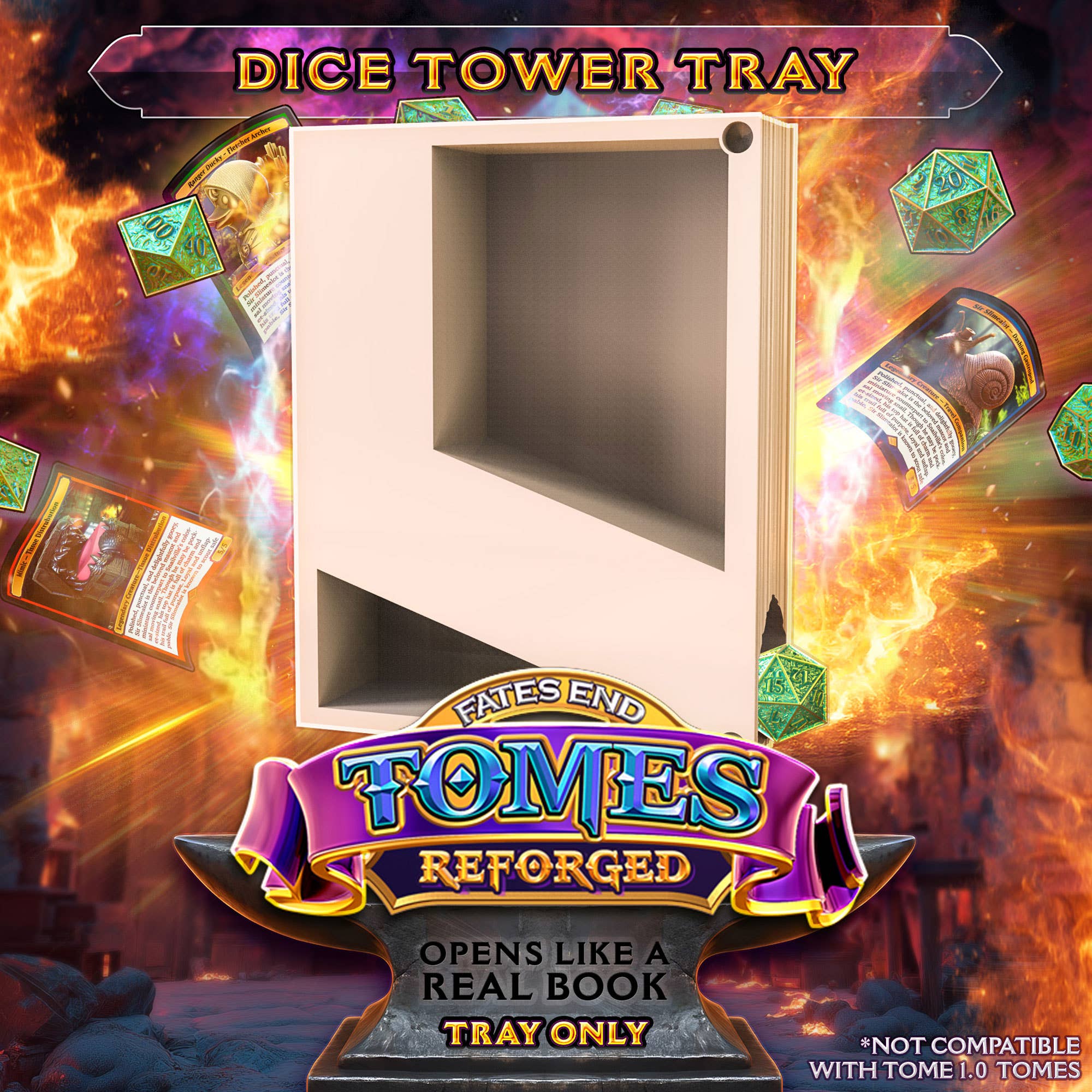 American Carver LLC - Wholesale Dice - D20 Crit Reforged Tome: TTRPG, MTG, Pokemon, D&D Gaming!8