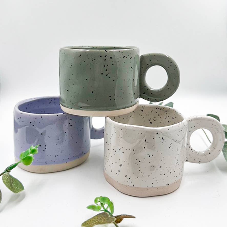 Chow's Stories - Wholesale Coffee Mug - Speckled pastel ceramic mug, Speckle handmade mug1