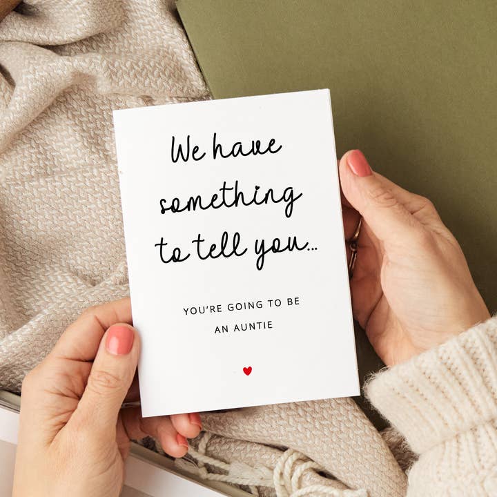 Doodle & Design - Wholesale Baby card - "You're Going To Be An Auntie" Announcement Card Pregnancy 1