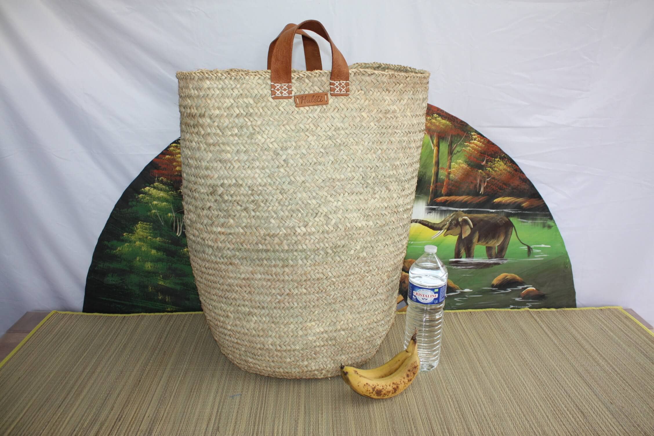 Boutique Huléti - Wholesale Basket - Plant/flower pot cover basket - Basket Bac Chest - 4 SIZES to choose from - leather wicker rattan straw3