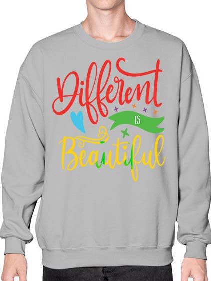 different is beautiful Style 11# - autism- Sweatshirt - Crew for wholesale by tshirt unlimited