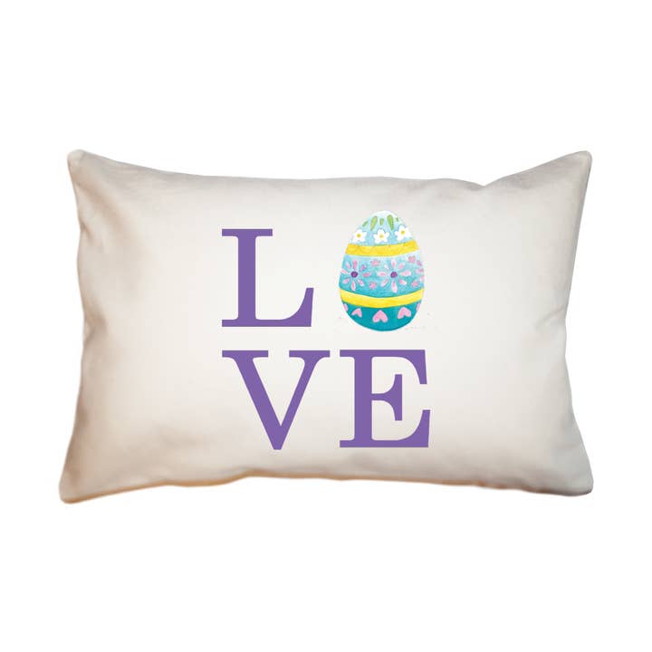 cuscino rettangolare grande Love Easter per la vendita all'ingrosso da parte di Tina Labadini Designs