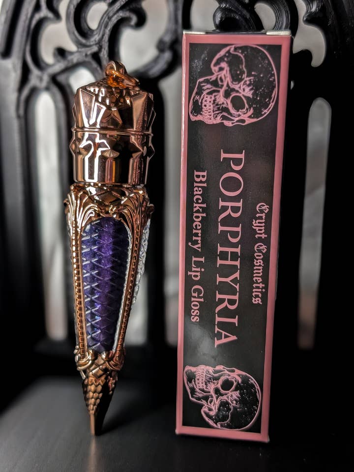 PORPHYRIA - Blackberry scented lip gloss for wholesale by Crypt Cosmetics