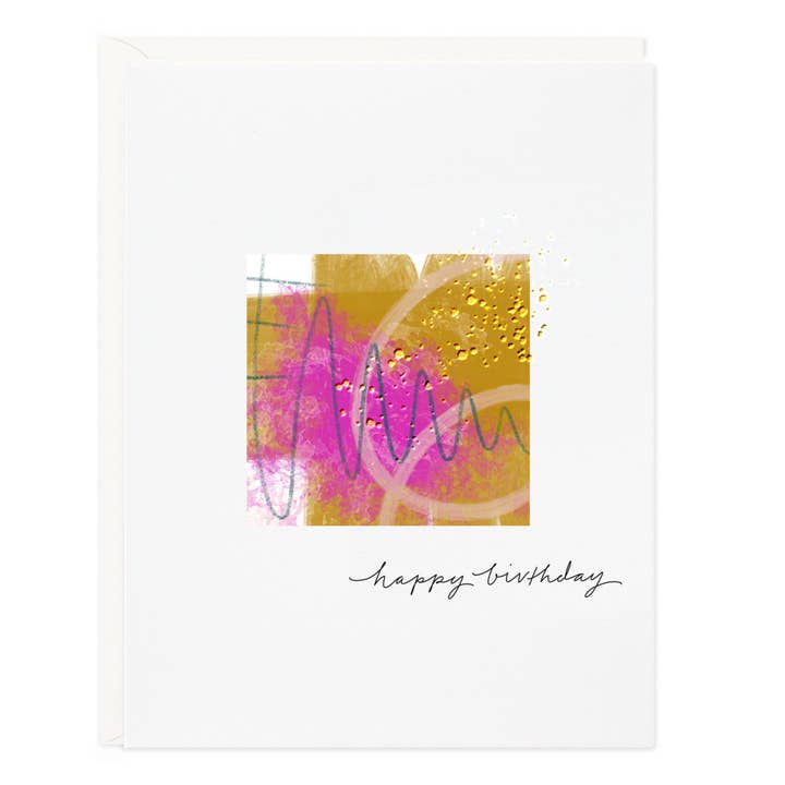 Happy Birthday Splash Greeting Card for wholesale by Ramona & Ruth