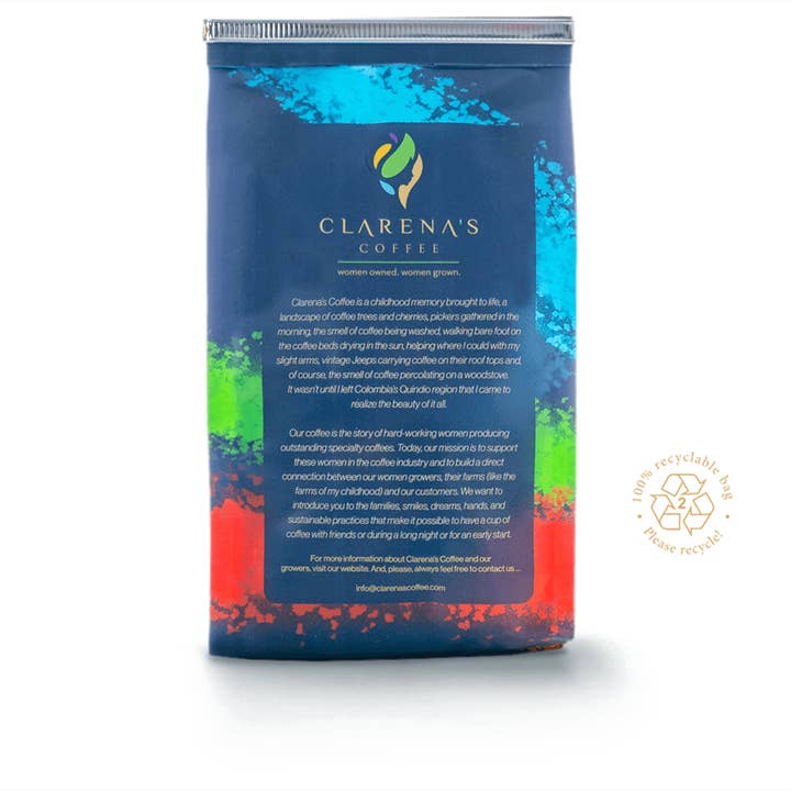 Clarena’s Coffee - Wholesale Ground Coffee - Yuki Brazil Dark Roast – Ground and Whole Bean – 12oz1