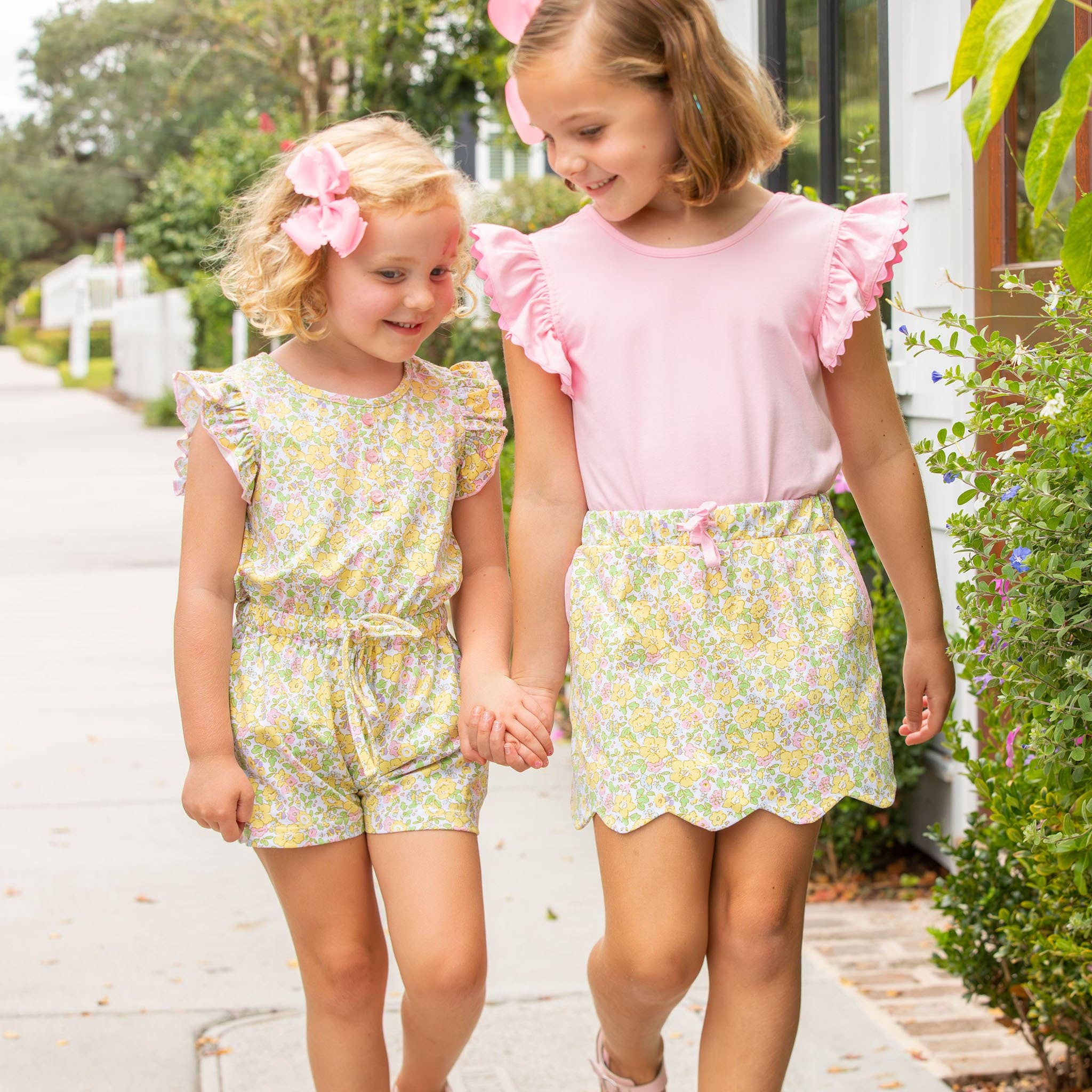 Shrimp and Grits Kids - Wholesale Skort - Kids - Sunny Blooms Skort1