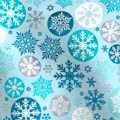 RUFFLECT Dog Bandanas - Wholesale Pet Bandana - Dog - Snowflakes on Blue RUFFLECT® Dog Bandana