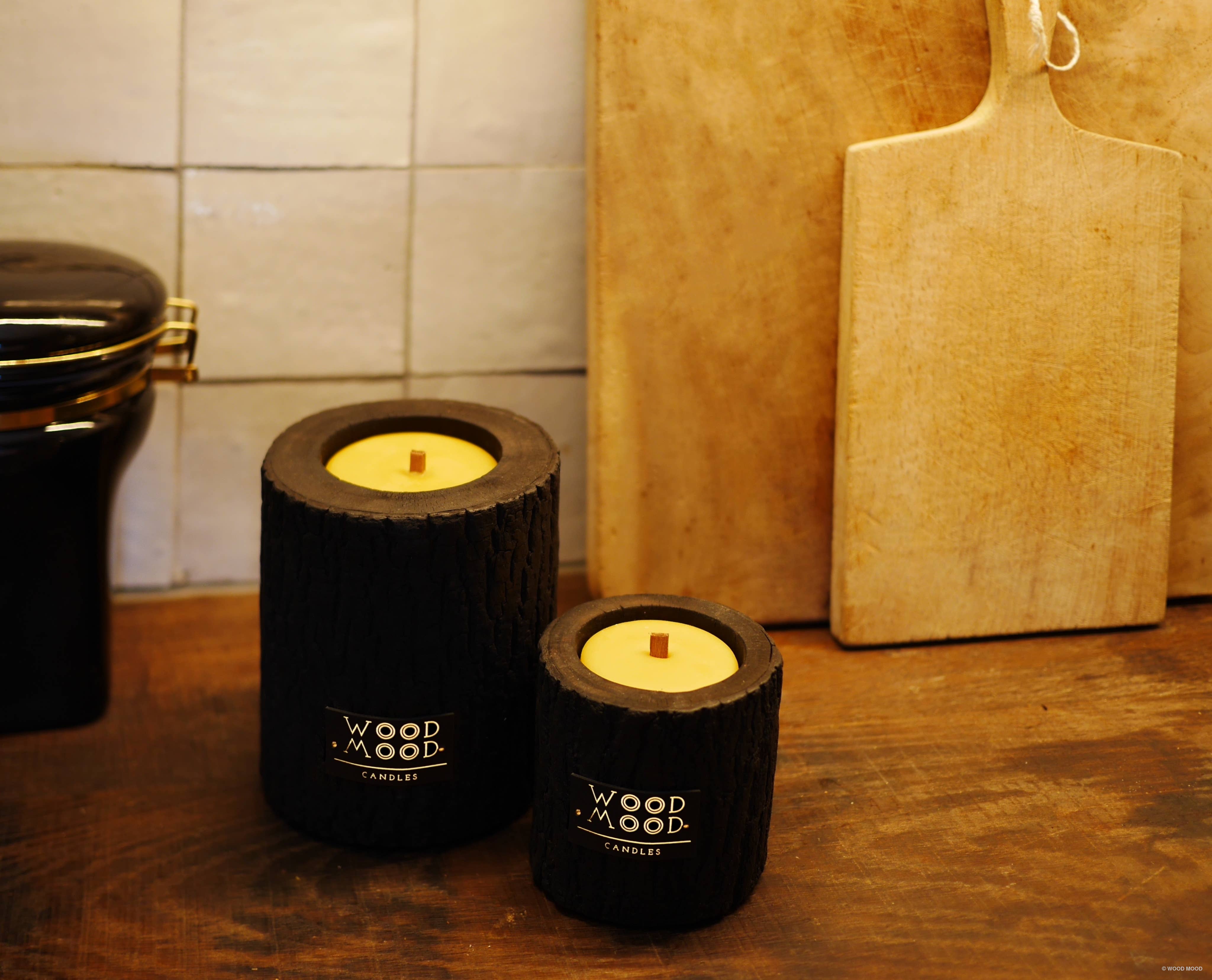 WOOD MOOD - Venta al por mayor Candelabros - Volcano Original | candelabro de madera carbonizada negro cargado26