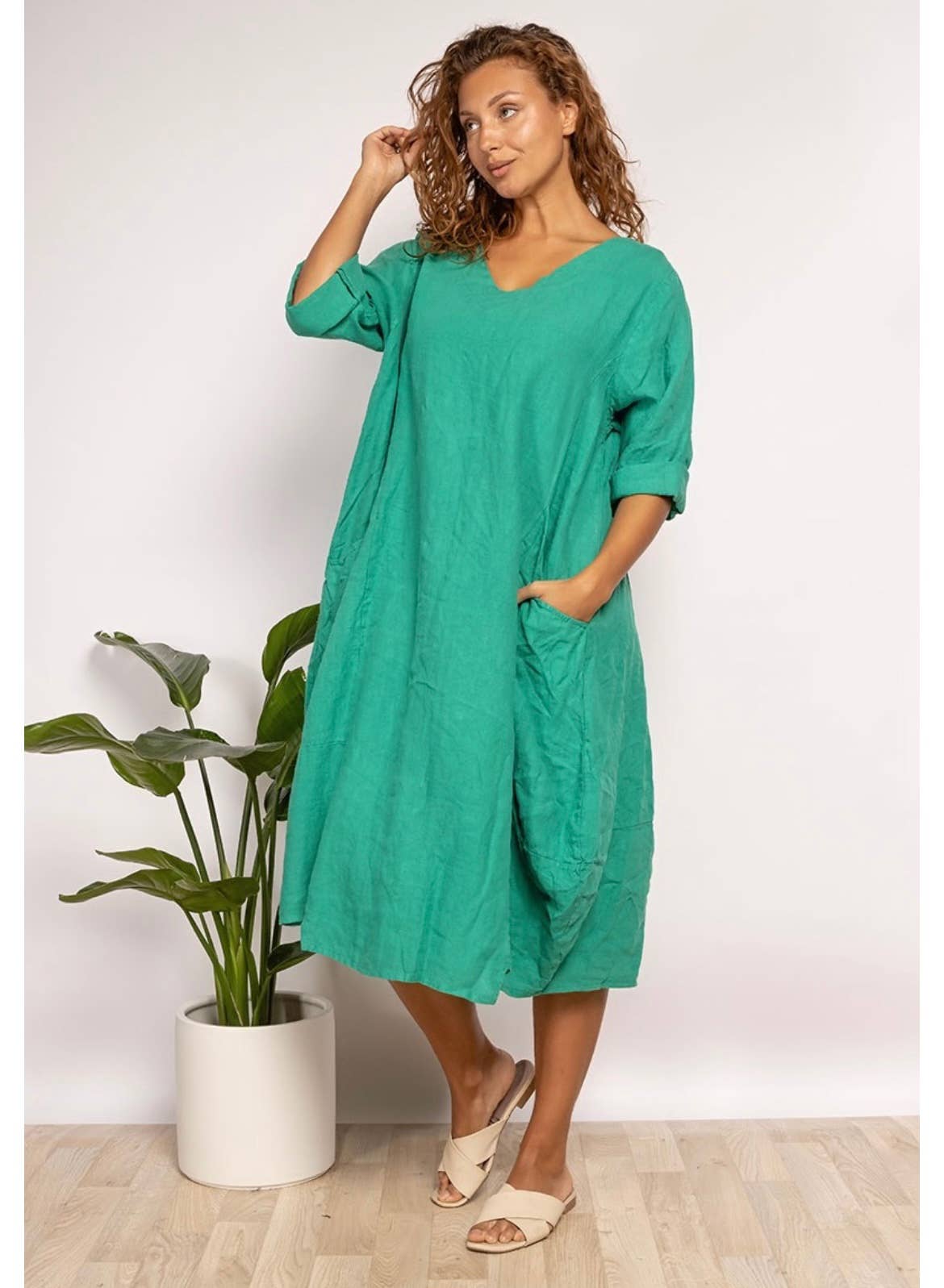 LINEN & COTTON HOUSE – wholesale Dress – Women's – 277 DRESS IN LINEN SPRING SUMMER CLOTHING15