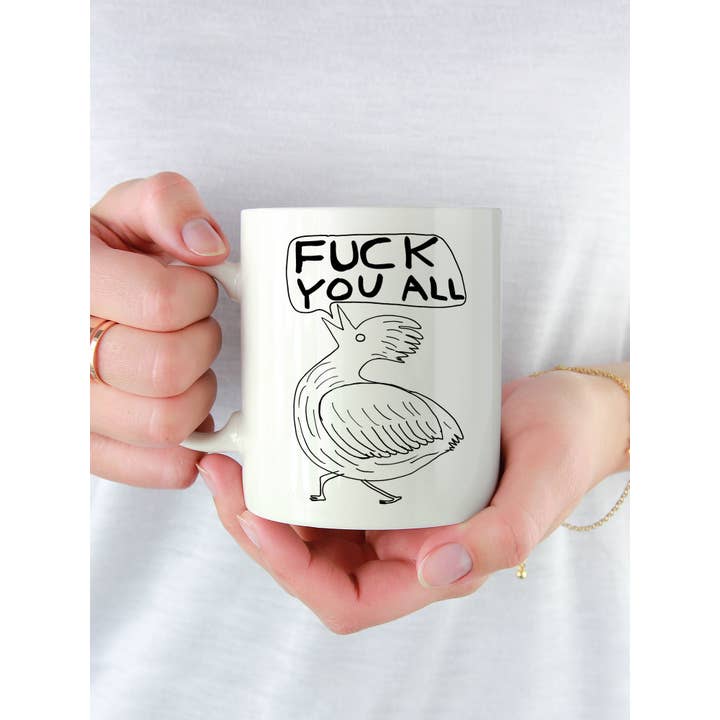 David Shrigley x Brainbox Candy – wholesale Coffee mug – Funny Gift David Shrigley Mug - Fuck You All