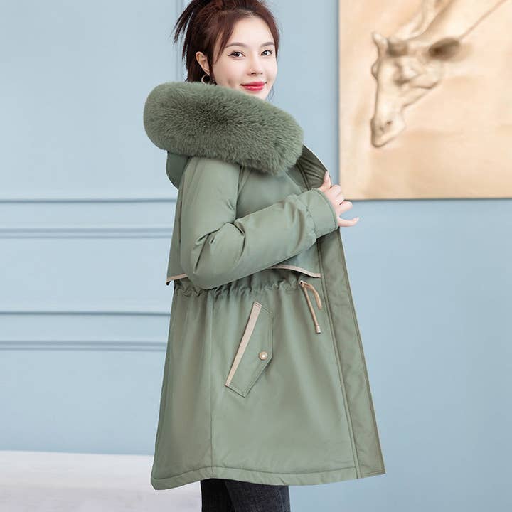 Marayn - Wholesale Parka - Women's - Chic 2025 Detachable Liner MidLength Winter Parka14