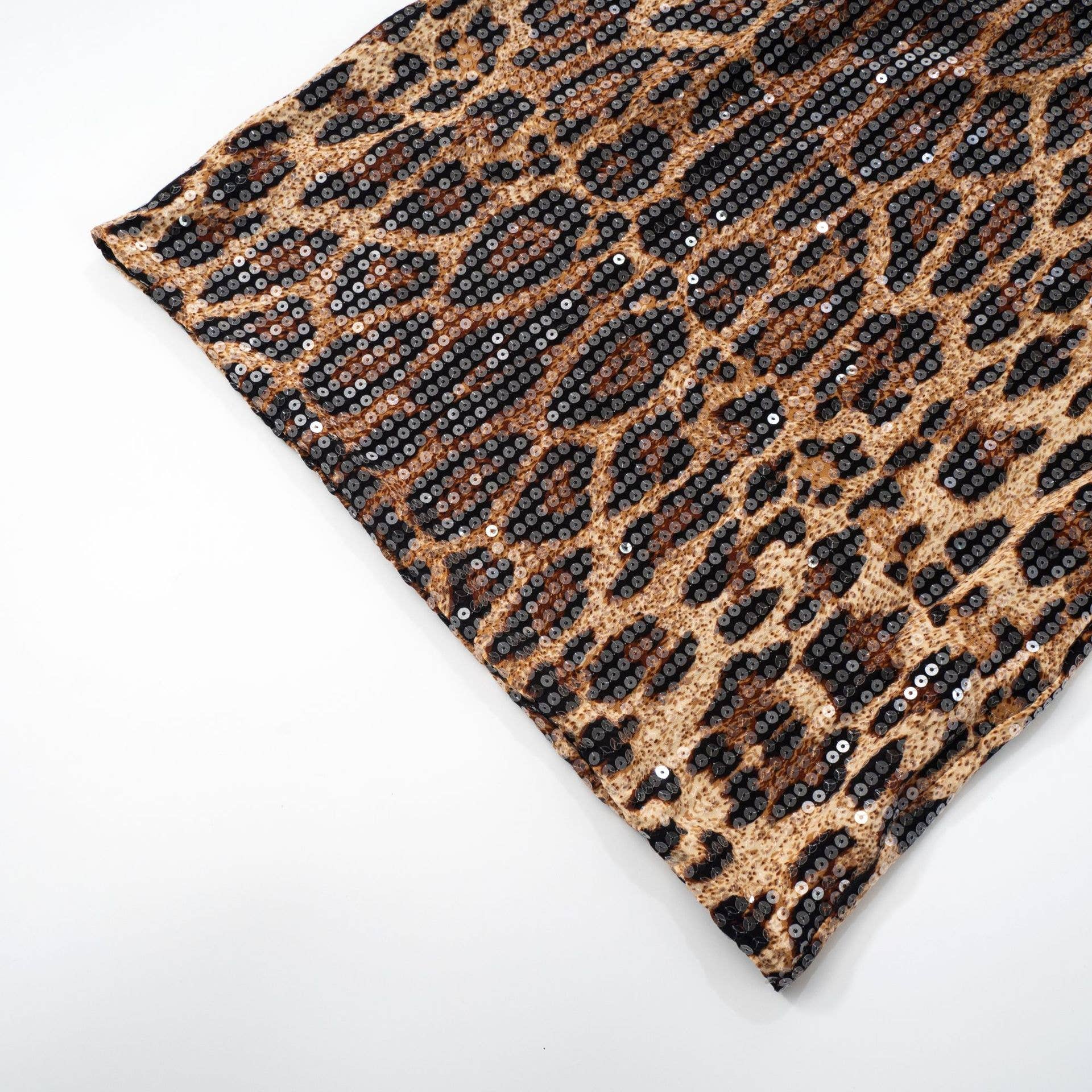 BELLISSIMA FASHION - Wholesale Dress - Women's - Leopard Print Halterneck Backless Bodycon Mini Dress(C)5