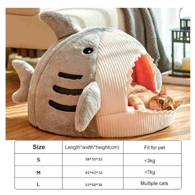 ToyalFriends - Wholesale Pet Bed - Cat/Dog - Shark Shape Cat Dog Bed House