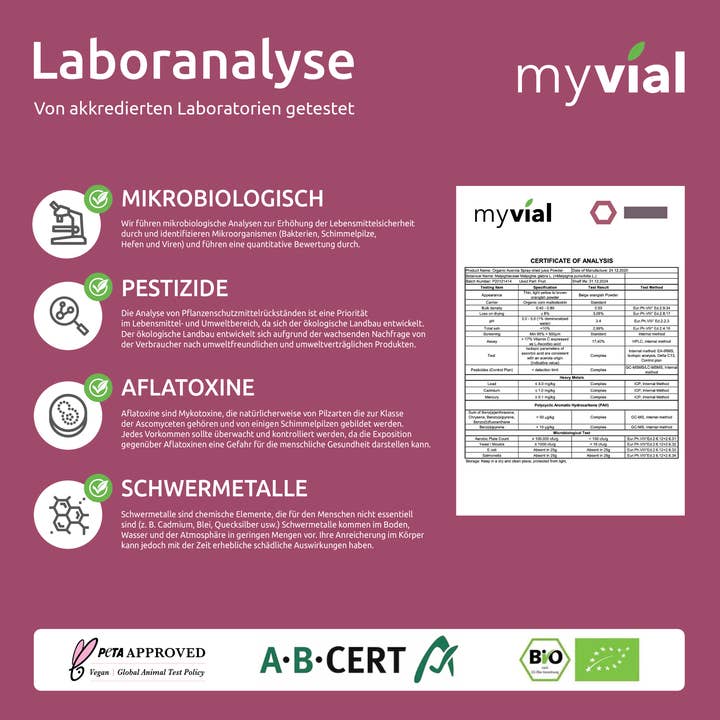 myvial – wholesale Oral supplement/vitamin – Organic Vitamin C Capsules from Acerola