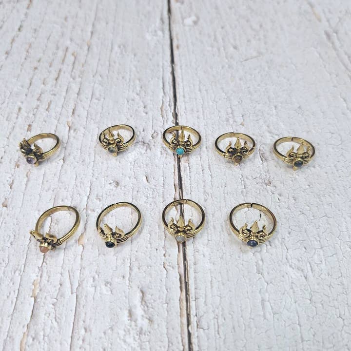 Hecho a mano - Wholesale Single Stone/Solitaire Ring - Assortment of rings14