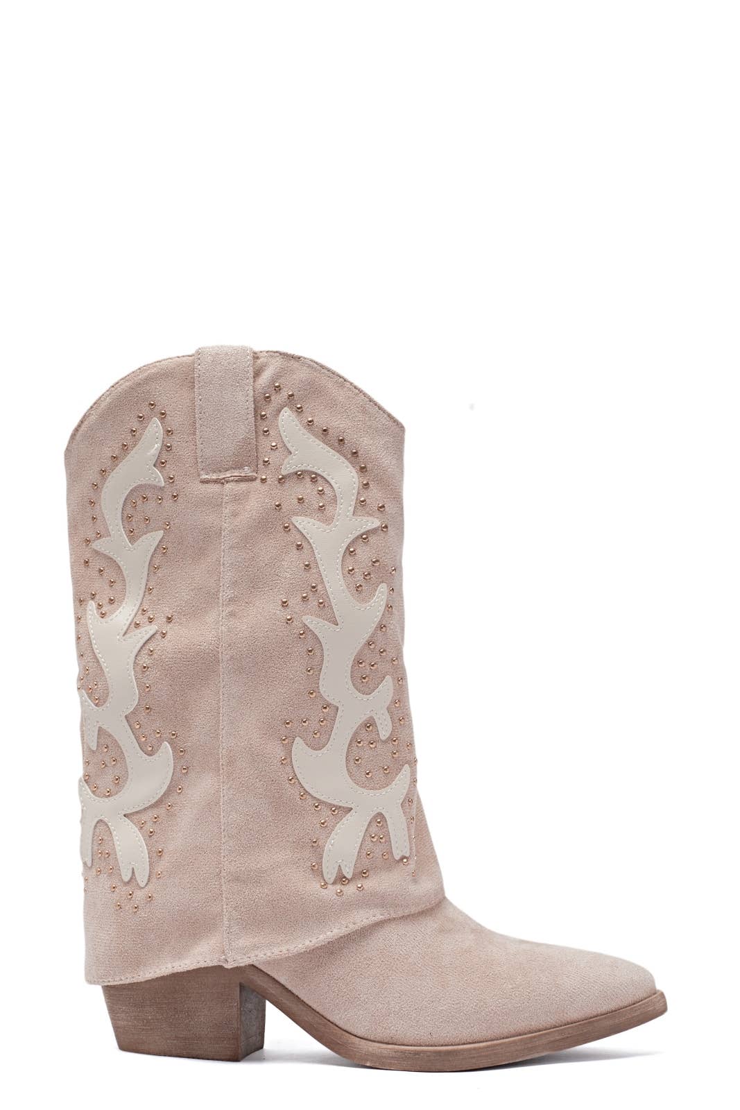 ERYNN - Wholesale Booties - Women's - cuffed cowboy boots - Heather9