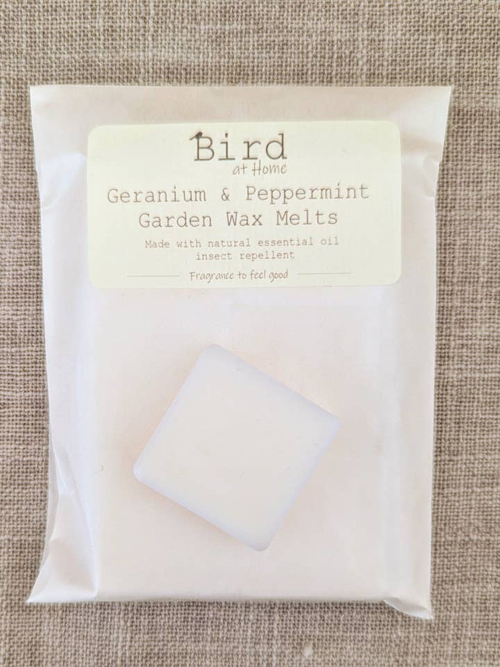 Geranium & Peppermint Garden Wax Melts for wholesale by Bird at Home