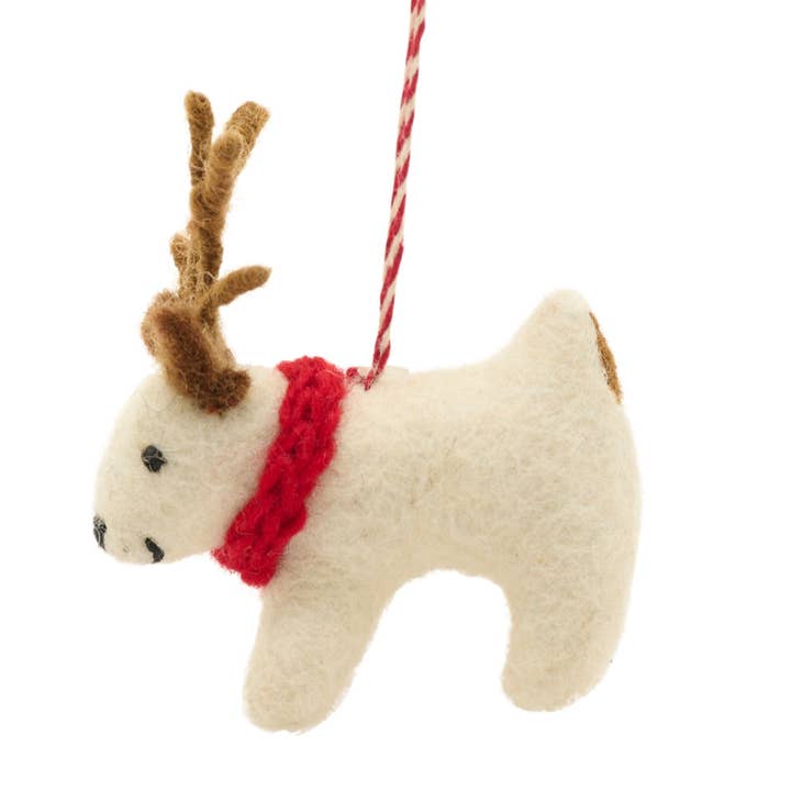 WIDDOP and Co. US - Wholesale Christmas decoration - Felt Reindeer Hanging Decoraton2