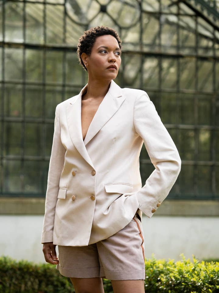 TENCEL&LINEN SHORTS for wholesale by Emblazer