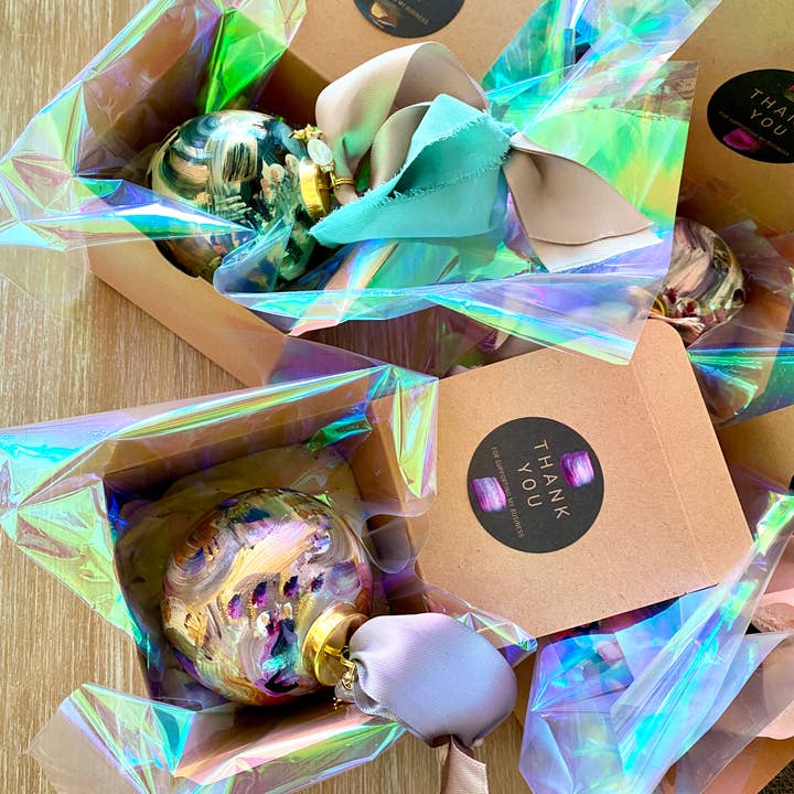 Adornos pintados a mano de arte moderno para venta al por mayor de Quartz Row