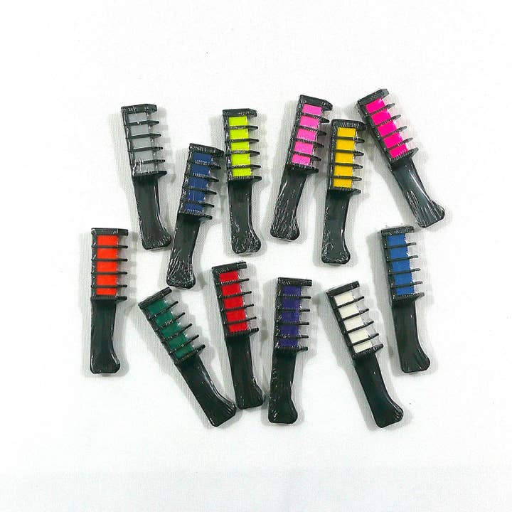 Diacly - Wholesale Hair Dye - 12 PC Temporary Hair Color Dye Chalk Comb