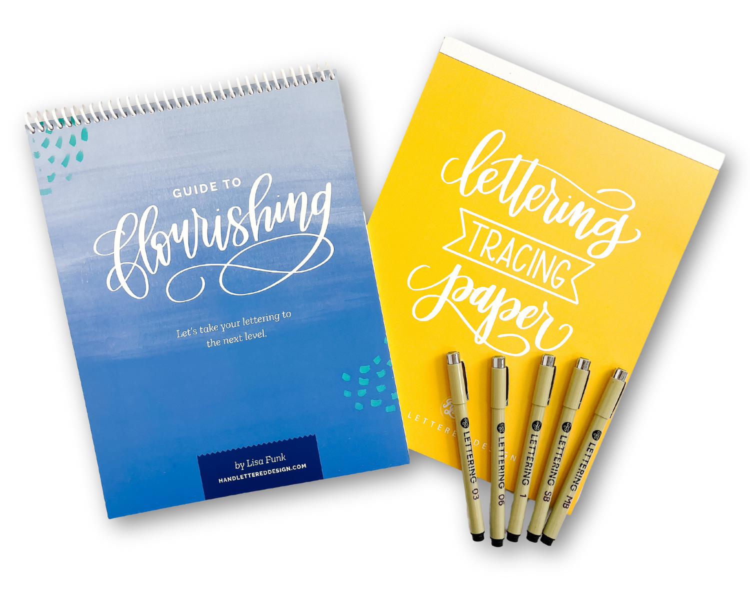 Hand Lettered Design - Wholesale DIY Craft Kit - Guide to Flourishing Kit1