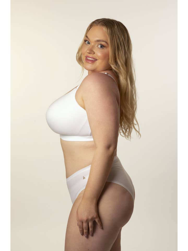 Freedom Underwear – wholesale BH - Dam – The Freedom Bra White - BH utan bygel för fylligare byst