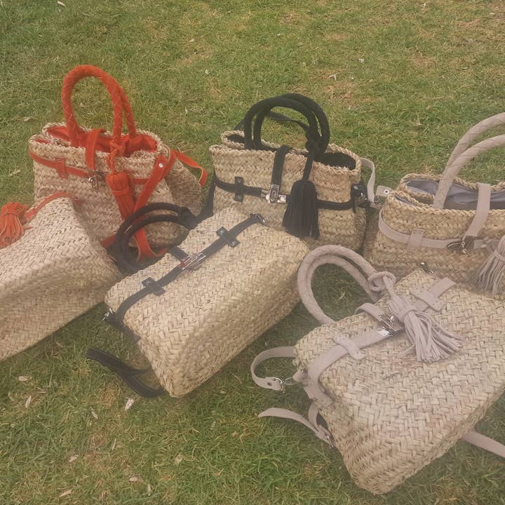 martitec – Engroshandel Strandtaske – Kurv med flettede ruskindhåndtag, indkøbspose6