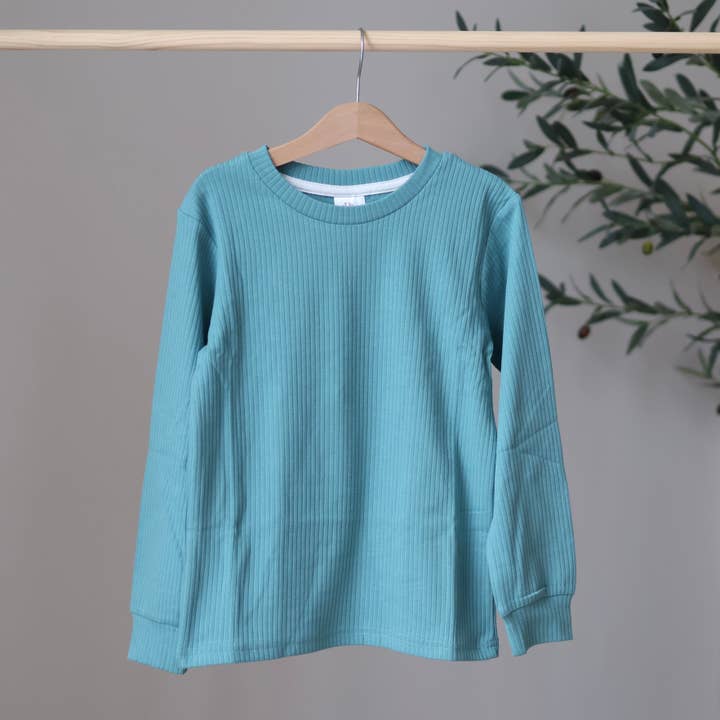 Jade Ribbed Top for wholesale by Belle + Bea Basics