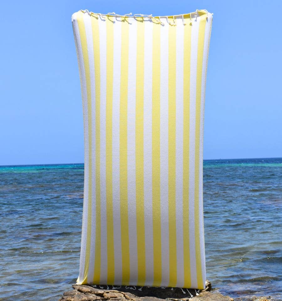 Fouta Tunisia - Vendita all'ingrosso Telo mare - Fouta Alaska con righe verticali eleganti10