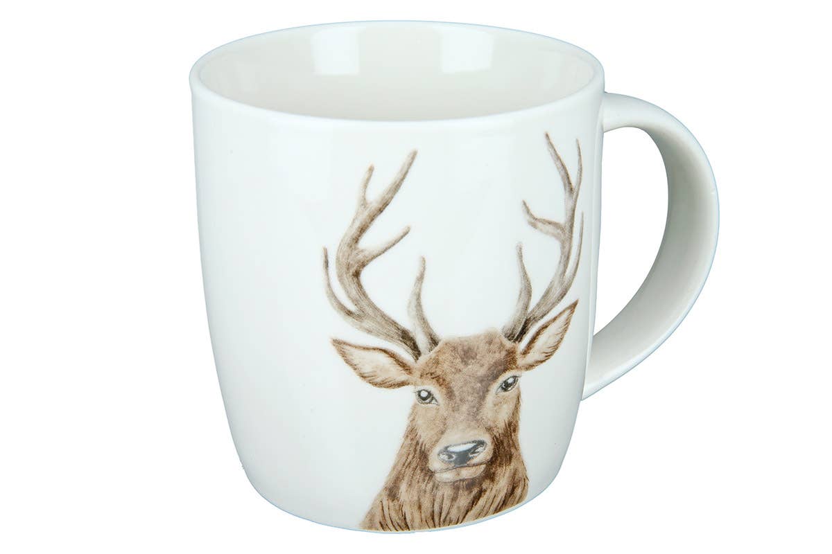 Gilde Handwerk Macrander GmbH & Co. KG - Wholesale Coffee Mug - Porzell mug with deer head VE 62