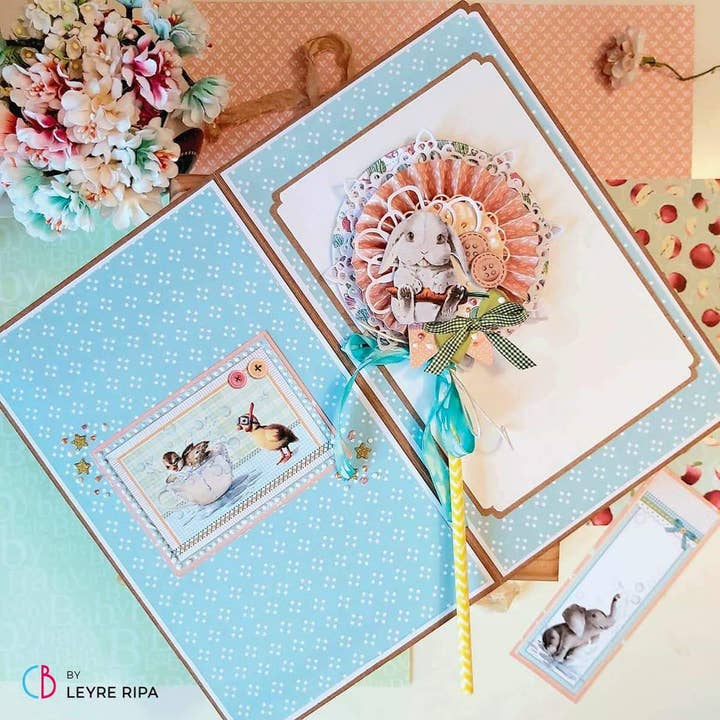 Ecstasy Crafts Distributing - Wholesale Notepad - Ciao Bella My First Year Paper Pad 6"x6" 24/Pkg19
