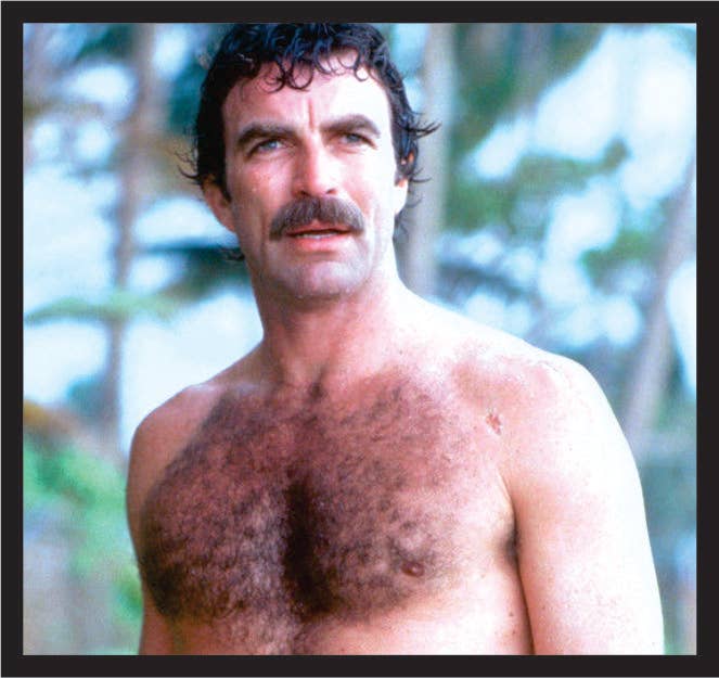 BMS BIZ - Wholesale Patch - 3 Inch Cloth  Patch Tom Selleck Bare Chest0