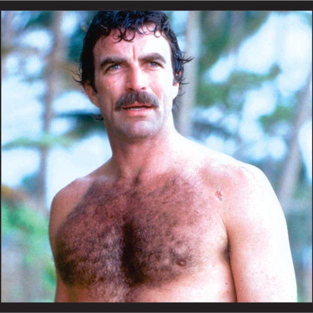BMS BIZ - Wholesale Patch - 3 Inch Cloth Patch Tom Selleck Bare Chest