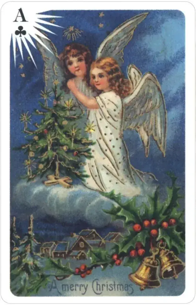 U.S. Games Systems Inc. - Vente Jeu de cartes - Pont à double pont de luxe Old Time Christmas Angels2