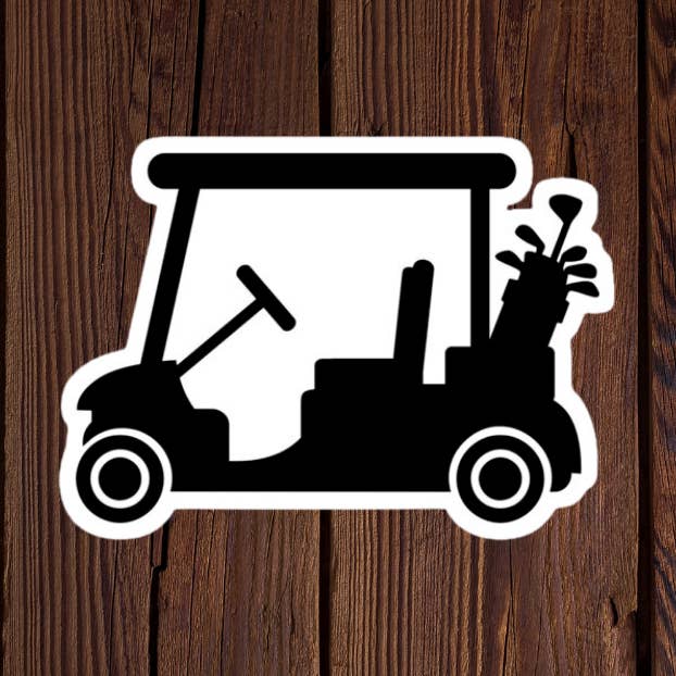Golf cart sticker for wholesale by Kase Wear