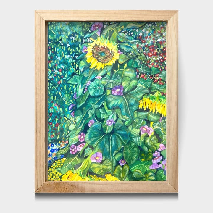 En glimt av Klimpt Akvarell Fine Art Glicee Print för wholesale av Chloe Marie Hourdequin Designs